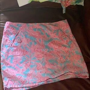 Lily Pulitzer shorts with skirt